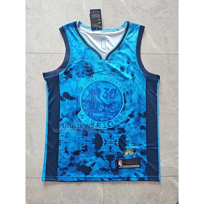 Maglia
 Stephen Curry NO 30 Golden State Warriors Select Series 2023 Blu
